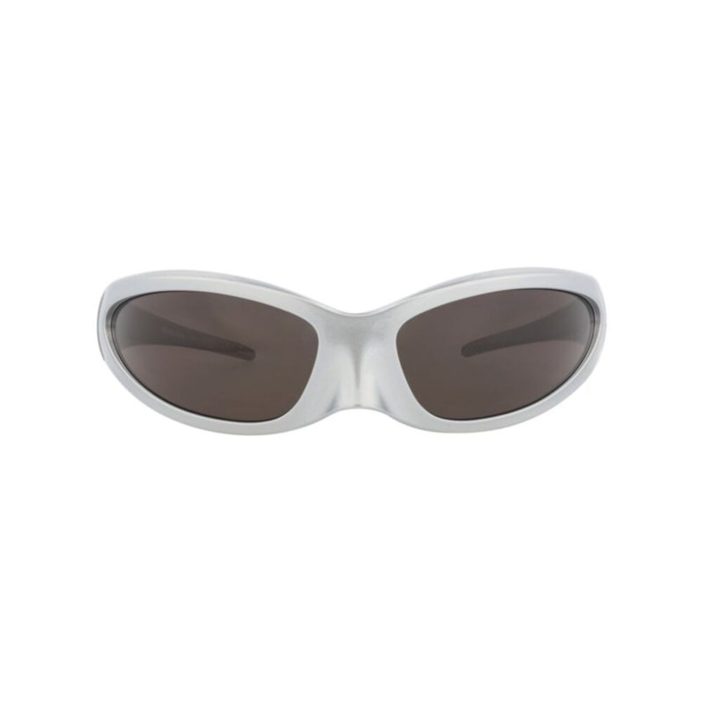 Balenciaga Shield-Frame Bio Injection Sunglasses Silver Unisex-Adult - Picture 1 of 6